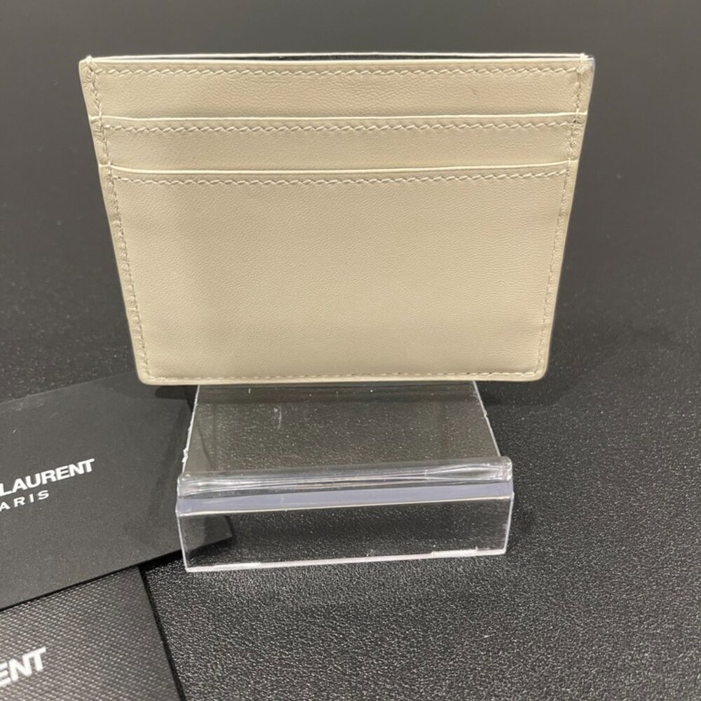 Saint Laurent Leather Logo Card Holder (JB1095) - Picture 3 of 6
